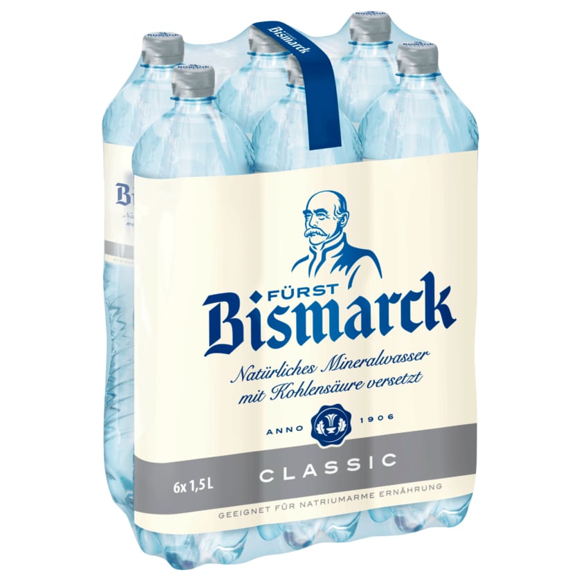 Fürst Bismarck Mineralwasser Classic 6x1,5